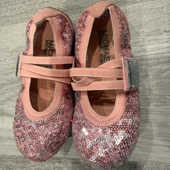 Michael Kors Glittering Pink Ballet Flats - Picture 2 of 7